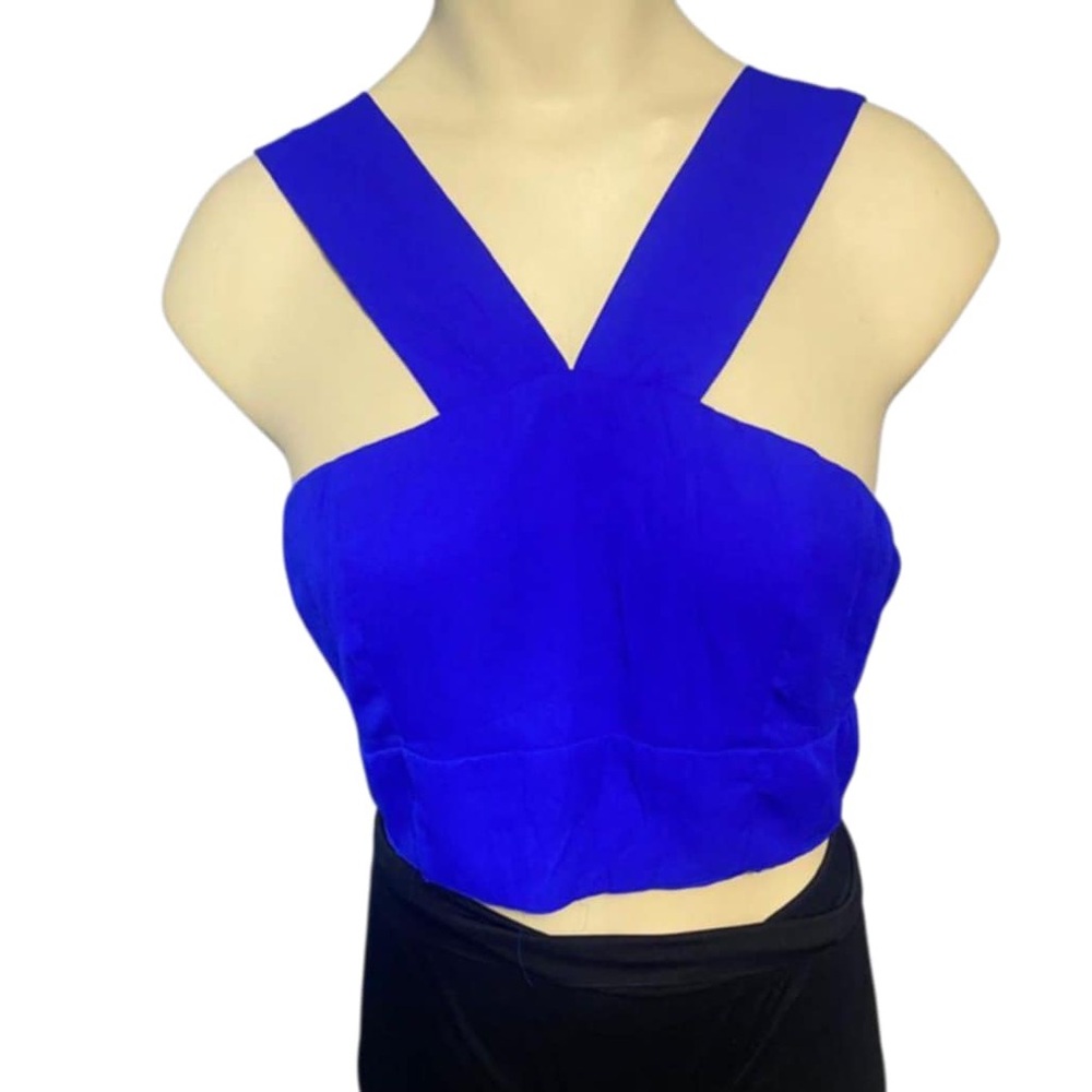 Charlotte Russe Blue Crop Top
